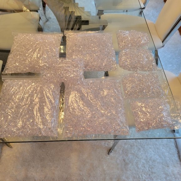 Wedding Trumpet Vases With Ostrich Feathers 6 of them price is price of each - Picture 7 of 9